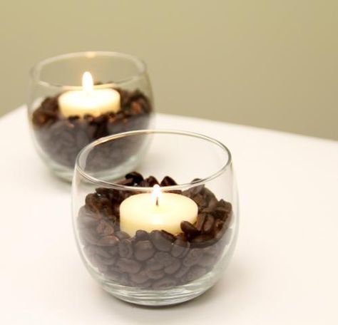 *heading to my car. getting home fast. stepping in the house and lighting my  homemade coffee candles and soaking in the tub* Feels so goood!. Homemade Coffee Candles, Coffee Themed Party, Coffee Bridal Shower, Modern Wedding Centerpieces, A Baby Is Brewing, Small Coffee Shop, Baby Is Brewing, Candle Crafts Diy, Diy Boho Decor