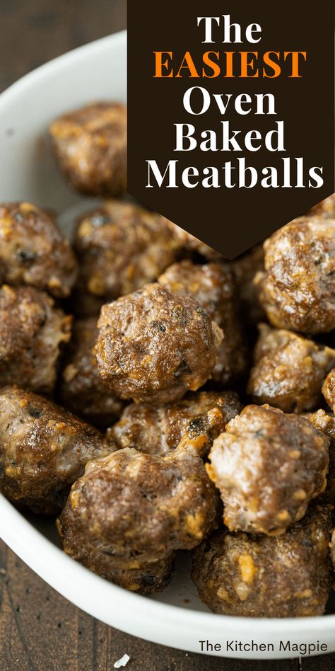 Icing Glaze, Oven Baked Meatballs, Baked Meatball Recipe, Meatball Soup Recipes, Baked Meatballs, Orange Icing, Meatball Bake, Meatballs Easy, Easy Oven