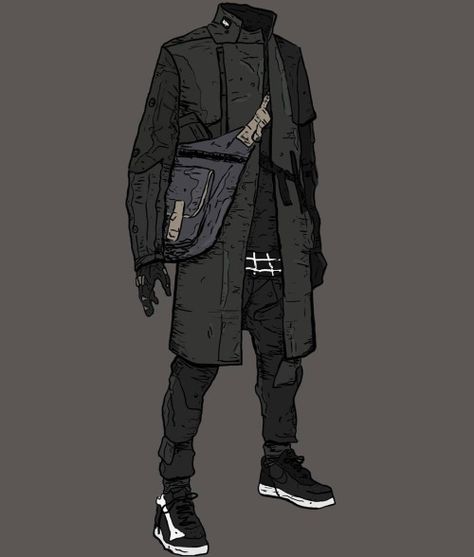 by Anton (@yoshimitszu) Instagram http://ift.tt/2cxG6dy Cyberpunk Clothing, Urban Ninja, Seni Dan Kraf, Cyberpunk Fashion, Cyberpunk Character, Cyberpunk Style, Cyberpunk Art, Armor Concept, Drawing Clothes