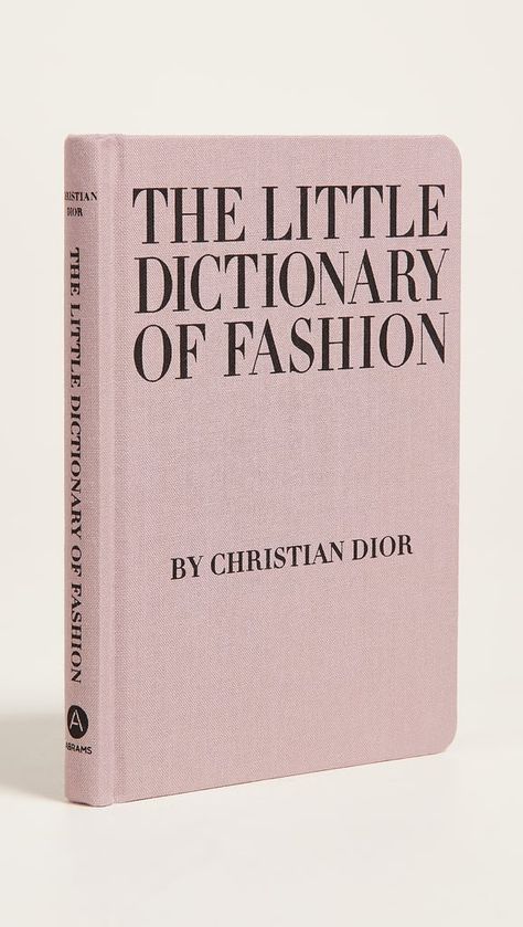 Dictionary Cover Design Ideas, Books On Fashion, Books For Fashion Designers, Fashion Designer Book, Fashion Books To Read, Fashion Designing Books, Cute Books To Read, Dior Wishlist, Fashion Book Design