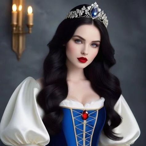 Snow White Inspired Outfits Women, Snow White Long Hair, Goth Snow White, Snow White Aesthetic, Snow White Makeup, Snow White Dress, Iconic Movie Characters, Cinderella Cosplay, Princess Snow White