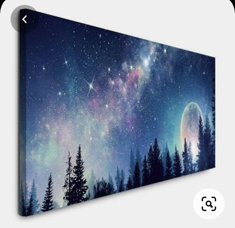 Canvas For Beginners, Canvas Painting Tutorials, Easy Canvas Painting, Galaxy Painting, Paint Night, Nature Art Painting, Amazing Art Painting, Diy Canvas Art Painting, Painting Art Projects