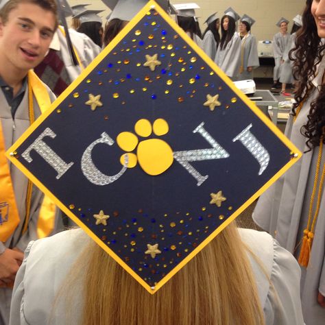 High school graduation cap the college of New Jersey tcnj Tcnj Grad Cap, The College Of New Jersey, Graduation Cap Designs College, Caps Ideas, Mortar Board, High School Graduation Cap, College Things, Grad Cap Designs, Grad Cap Ideas