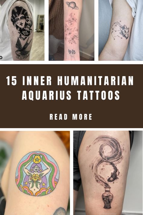 All astrology-inspired tattoo designs are incredibly hot right now, including Aquarius tattoos. Due to Aquarians’ independent sensibilities and their penchant for being… Aquarius Tattoo Designs For Women, Aquarius Qualities, Aquarius Tattoos, Baby Name Tattoos, Chakra Tattoo, Aquarius Tattoo, Water Carrier, Your Spirit Animal, Home Tattoo