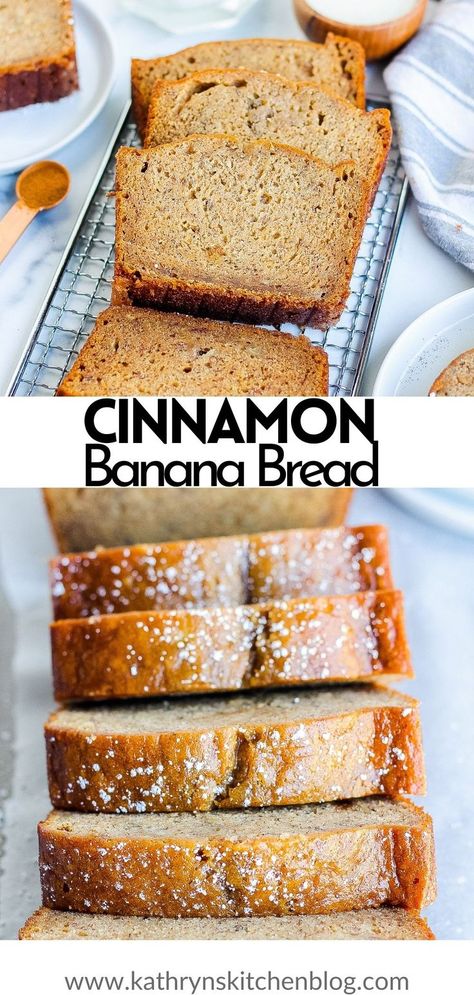 Banana Bread Recipe No Cinnamon, Banana Bread No Cinnamon, Banana Bread Recipe With Cinnamon Crunch, Banana Cinnamon Bread, Cinnamon Toast Banana Bread, Cinnamon Banana Bread Recipe, Banana Bread Cinnamon Crumb, Lemon Loaf Bread, Banana Bread Cinnamon