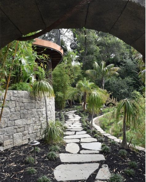 For this landscaping project, the goal was that we created a hidden paradise right in their backyard. We combined detailed stonework, lush tropical plants, and a custom pool with a cascading waterfall to make the space feel magical and inviting. With a winding stone path and towering rock features, there was something unique and beautiful at every turn for this specific design! Key Features and Details👇 ✔️ Enchanted Entryway: A grand stone archway adorned with climbing vines welcomes you ... Stone Archway, Cascading Waterfall, Custom Pool, Stone Path, Climbing Vines, Custom Pools, Landscape Projects, Tropical Plants, Enchanted