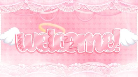 Youtube Banner Kawaii, Jungkook Youtube Banner, Kawaii Youtube Banner, Welcome Aesthetic, Youtube Banner Backgrounds 1024x576, Free Youtube Banner, Server Banner, Welcome Background, X Banner