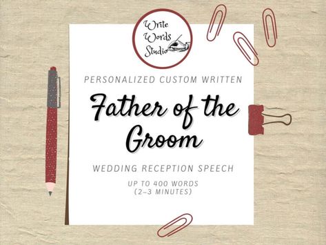 The Best Father of the Groom Speech Examples Father Of The Groom Speech, Father Of Bride Speech, Rehearsal Dinner Speech, Groom Speech Examples, Speech Examples, Bride Speech, Groom's Speech, Father Of The Groom, Best Father