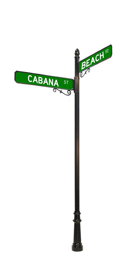 DECORATIVE STREET SIGN EXAMPLE - 3H Street Name Sign, Sign Bracket, Custom Street Signs, East Street, Market Ideas, Sign Post, Street Sign, Street Names, Street Signs