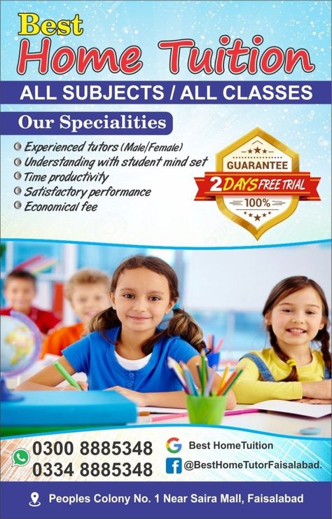 Tuition Pamphlet Ideas, Tuition Center Poster, Tuition Classes Banner, Tuition Classes Poster, Home Tuition Poster, Tuition Poster Design, Tuition Banner, Tuition Flyer, Tuition Poster