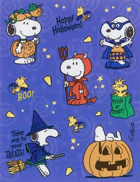 Snoopy Peanuts Halloween stickers | Thanks Linda! | CheshireCat666 | Flickr Halloween Stickers, Pumpkins, Snoopy, Halloween, Purple, Blue