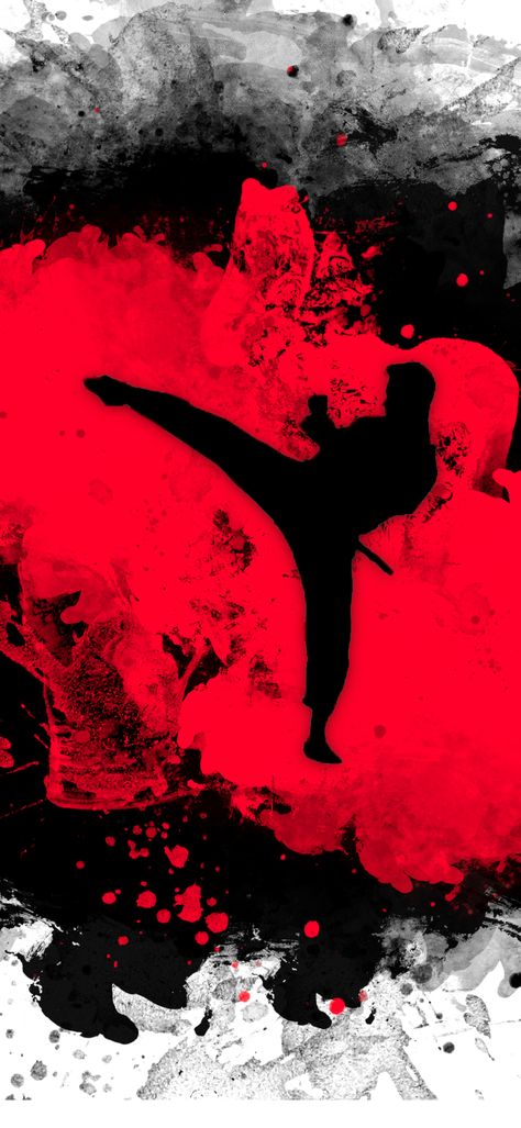 Karate Art Wallpaper, Martial Art Wallpaper Iphone, Martial Arts Wallpaper Iphone, Martial Arts Aesthetic Wallpaper, Karate Wallpaper Iphone, Tkd Wallpaper, Taekwondo Painting, Kyokushin Karate Wallpaper, Martial Art Wallpaper