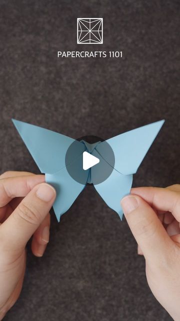 Paper Crafts 1101 on Instagram: "ORIGAMI BLUE BUTTERFLY   Designed by Unknown Modified by Papercrafts 1101  #basteln #schmetterlinge #papercrafts #origami #butterfly" Butterfly Origami Step By Step, Diy Papillon, Craft Butterfly, Origami Step By Step, Origami Patterns, Origami Butterfly, Butterfly Printable, Paper Crafts For Kids, Origami Easy