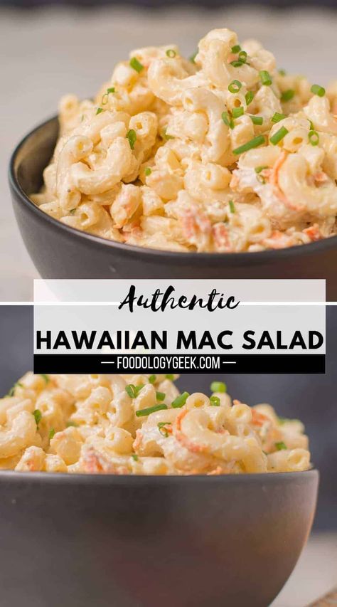 Hawaiin Macaroni Salad Recipe, Ono Hawaiian Macaroni Salad Copycat, Ono Hawaiian Macaroni Salad, Hawaiian Salad Recipes, Hawaiian Macaroni Salad Recipe, Hawaiian Salad, Hawaiian Mac Salad, Hawaiian Cuisine, Mac Salad Recipe