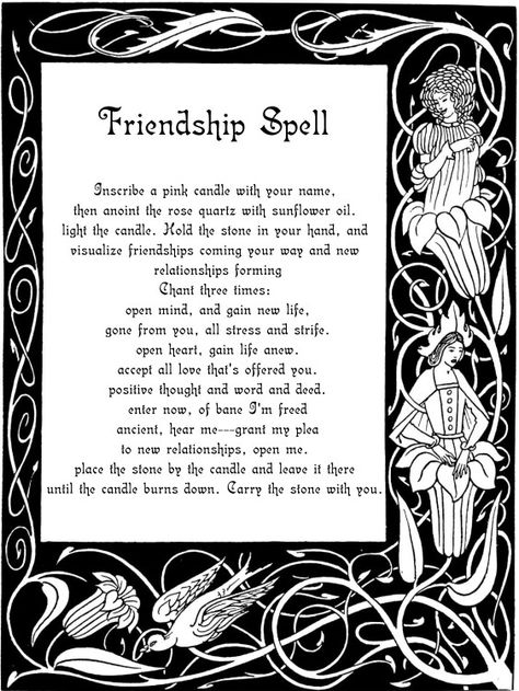 Friendship Spell Friendship Spell Witchcraft, Friendship Spells Magic, Friendship Spells Best Friends, Rekindle Friendship Spell, Spell Jar Friendship, Spells To Make Friends, Spells For Friendship, Friendship Repair Spell, Spell For Friends