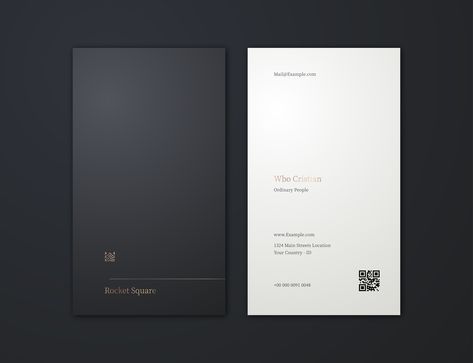 Vertical Business Card Design, Business Cards Template, Business Card Design Minimal, Business Card Logo Design, Architect Logo, Vertical Business Cards, Gold Business Card, Premium Business Cards, Minimal Business Card