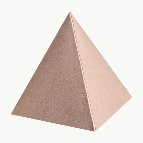 3D pink pyramid paper craft design element | free image by rawpixel.com / Jira Paper Craft Design, 3d Pyramid, Cursive Worksheets, Solid Figures, Shapes Lessons, Triangular Prism, Pyramid Shape, Solid Shapes, School Activity