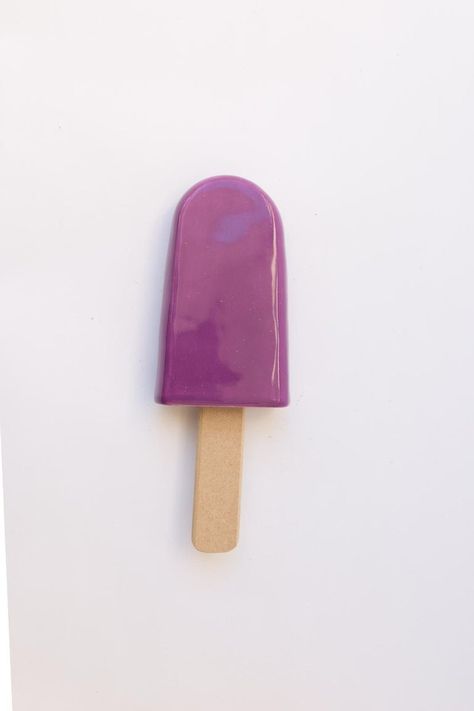 Yellow Popsicle, Playful Art, Purple Ceramic, Yellow Room, Art Tool, Balloon Sculptures, Yellow Ceramics, Pink Ceramic, Heart Balloons