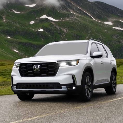 2025 Honda Pilot Review | MotoPickers 2023 Honda Pilot Interior, 2023 Honda Pilot Elite, Honda Pilot 2024, Off Road Honda Pilot, Mid Size Suv, Roof Rails, Honda S, Head Up Display, All Terrain Tyres