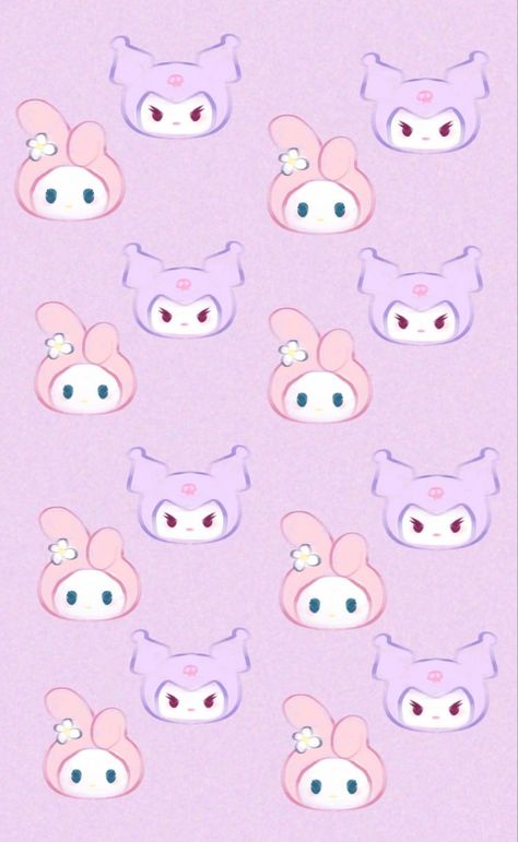 My Melody And Kuromi Wallpaper Iphone, Kuromi Light Purple, Kuromi Homescreen Wallpaper, My Melody Purple, Kuromi Wallpaper Purple, My Melody And Kuromi Pfp, My Melody And Kuromi Wallpaper, Kuromi And My Melody Wallpaper, Kuromi Homescreen