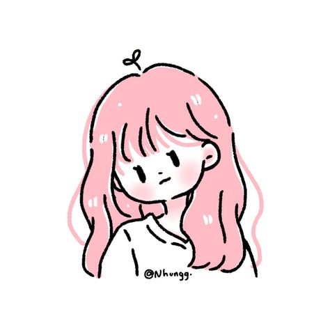 Kawaii Doodles, Pink Hair, Doodles, The World, Hair, Pink, Beauty, Kawaii