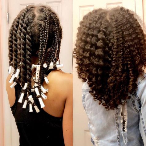 Twist-out vs braid-out. I prefer the twist-out. It's fuller and easier to restore mid-week. Flat Twist Out, Twisted Hair, Natural Hair Twists, Pelo Afro, Braid Out, Flat Twist, Twist Outs, Twist Out, Natural Styles