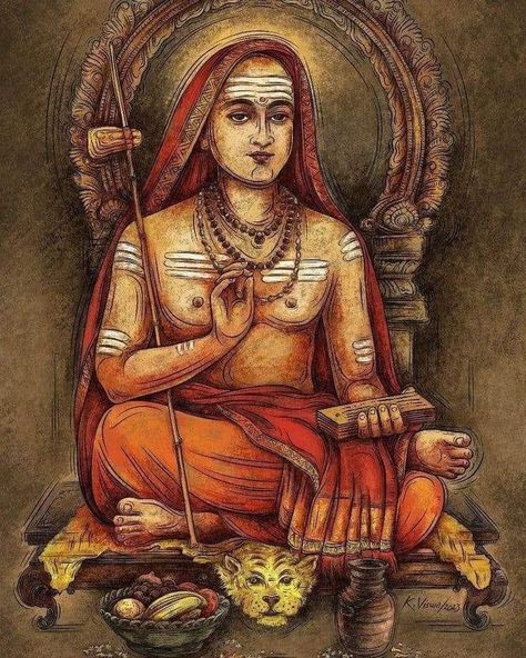 Sankaracharya Images, Frames For Living Room, Adi Shankaracharya, Om Art, Ancient Drawings, God Artwork, Pictures Of Shiva, Ancient Paintings, Art Frames