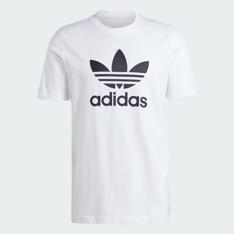 adidas Adicolor Classics Trefoil Tee - White | Men's Lifestyle | adidas US Adidas Running Shoes Women, Adidas Tshirt, Adidas Adicolor, Adidas Tee, Adidas Originals Mens, Sweatshirt Set, Mens Lifestyle, Adidas Online, White Adidas