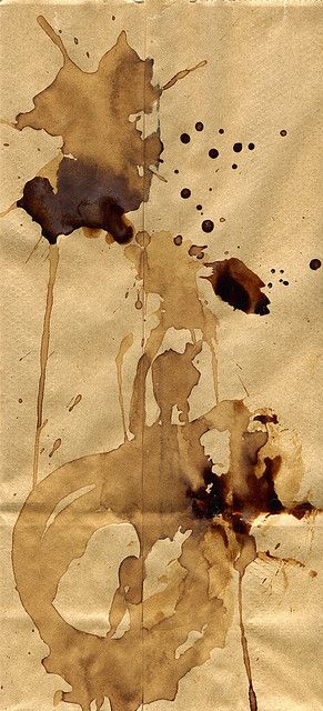 Coffee Stains Aesthetic, Paint On Brown Paper, Coffee Stain Aesthetic, Coffee Stained Paper Art, Coffee Stained Paper Background, Coffee Paper Art, Brown Painting Aesthetic, Art On Brown Paper, Brown Paper Drawing