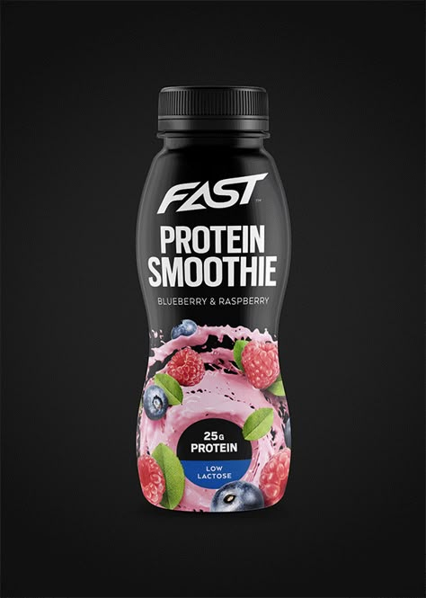 Protein Shake Packaging, Smoothie Fast, Protein Bottle, Protein Milkshake, Collagen Smoothie, Protein Shop, Yogurt Packaging, Protein Water, Fruit Packaging