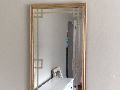 Mirror, Mirror, on the Wall - Who is the Fairest One of All? Check this 23 Awesome mirror projects! Inexpensive Mirror, Walmart Mirror, Plastic Spoon Mirror, Mirror Update, Fretwork Mirror, Mirror Projects, Dollar Store Mirror, Dollar Tree Mirrors, Umbrella Wreath