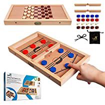 Check this out! Hockey Toys, Checkers Board Game, Hockey Boards, Wooden Board Games, Checkers Game, Checker Board, Engage Kids, Air Hockey, Foosball