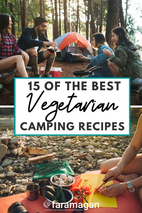 Vegetarian Camping Food, Vegetarian Camping Meals, Lunch Recipes Vegetarian, Vegetarian Camping Recipes, Easy Camping Dinners, Camping Meal Plan, Vegetarian Camping, Easy Camping Recipes, Camping Meal Planning