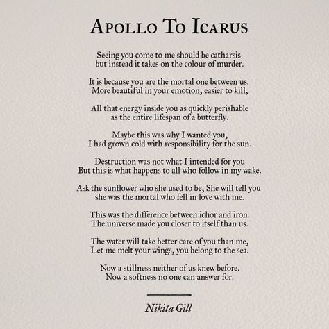 Sun Poem, Mythology Poetry, Nikita Gill, Literature Quotes, Greek Myths, Writing Poetry, A Poem, The Villain, Quotes About God