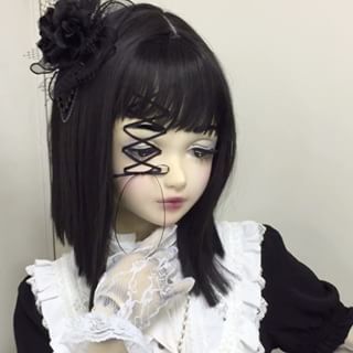 Lolíta Doll, Doll Pfp, Dolls Aesthetic, Goth Dolls, Goth Doll, Doll Aesthetic, Scary Dolls, Gothic Dolls, Living Dolls