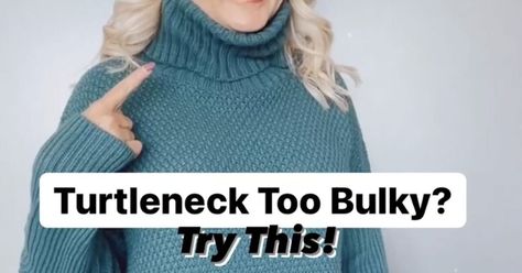 The OTHER Way to Wear Your Turtleneck | Upstyle Ways To Wear A Turtleneck, How To Style A Turtleneck Sweater, How To Wear Turtleneck, High Neck Shirts, Turtleneck Outfit, Mock Turtleneck Sweater, Turtle Neck Crop Top, Nail It, Turtleneck Style