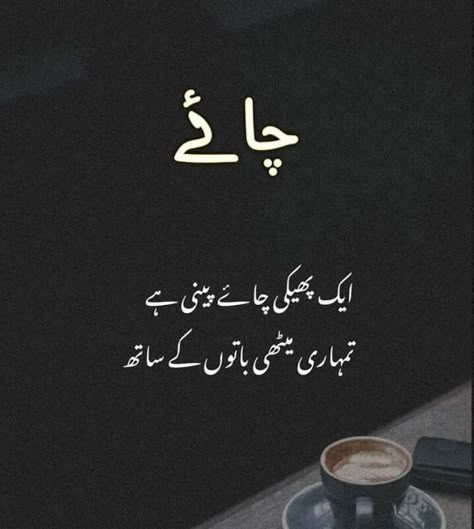 Chai Poetry, Dp Caption, Urdu Islamic Quotes, Islamic Quotes Urdu, Bad Words Quotes, Tea Lover Quotes, Chai Quotes, Poetry Funny, Love Quotes In Urdu