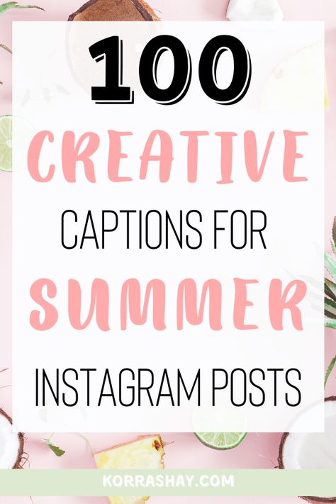 100 creative captions for summer Instagram posts!  What to caption your summer pictures. 100 instagram caption ideas for the summer time. Social media marketing- how to create fun summer captions! #instagram #instagramcaption #socialmediamarketing #socialmediatips Summer 2023 Instagram Captions, Summer Status For Instagram, Popsicle Captions For Instagram, Quotes For Summer Pictures, Summer Love Captions Instagram, Summer Time Captions, Nice Weather Captions, Summertime Instagram Captions, Summer Heat Captions