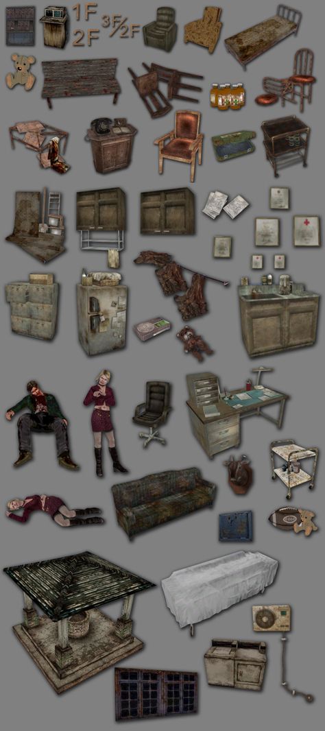 Silent Hill: Hospital Set[[MORE]] This set include... - Mimoto-sims Sims 4 Apocalypse Cc, Robbie The Rabbit, Sims 4 Apocalypse, Emo Decor, Apocalypse Clothing, Silent Hill Nurse, Sims 2 House, Silent Hill Art, Game Textures