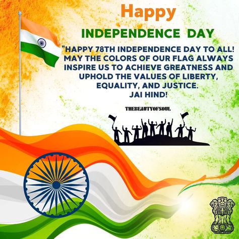 "🇮🇳 Happy 78th Independence Day! Today, we celebrate the spirit of freedom and the strength of unity that defines our nation. Let’s honor the sacrifices of our heroes by working towards a brighter, more inclusive future for all. Jai Hind! 🇮🇳 #IndependenceDay #IndiaAt78 #ProudIndian #JaiHind" #happyindependenceday #india Jai Hind, Happy Independence Day, The Spirit, Independence Day, India, Let It Be, Quick Saves