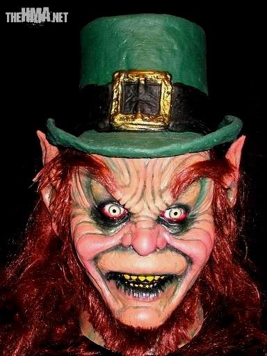 Creepy Leprechaun! Leprechaun Makeup Halloween, Leprechaun Makeup, Creepy Leprechaun, Scary Leprechaun, Leprechaun Ideas, March Makeup, Evil Leprechaun, Leprechaun Movie, Leprechaun Tattoos