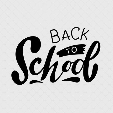 Back to school, digital hand lettering, black letters with a blot on a white background. Vector illustration of a banner.Template for school. Doodle cartoon style.Element of education. School Doodle, School Equipment, Paper Box Template, Doodle Cartoon, Simple Illustration, Design Photo, Box Template, Black Letter, Back To Work