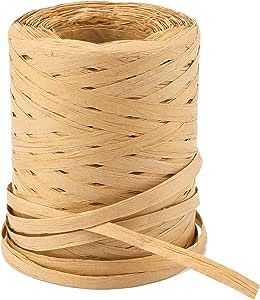 Amazon.com: 656 Feet Natural Raffia Paper Ribbon Twine Strings,1/4 Inch Kraft Raffia Twine Sturdy Packing Paper Craft Ribbon for Florist Bouquets Decoration Christmas Festival Holiday Gift Wrap DIY Crafts : Arts, Crafts & Sewing Florist Bouquets, Gift Wrap Diy, Reverse Single Crochet, Paper Twine, Packing Paper, Christmas Festival, Diy Gift Wrapping, Paper Ribbon, Holiday Gift Wrap