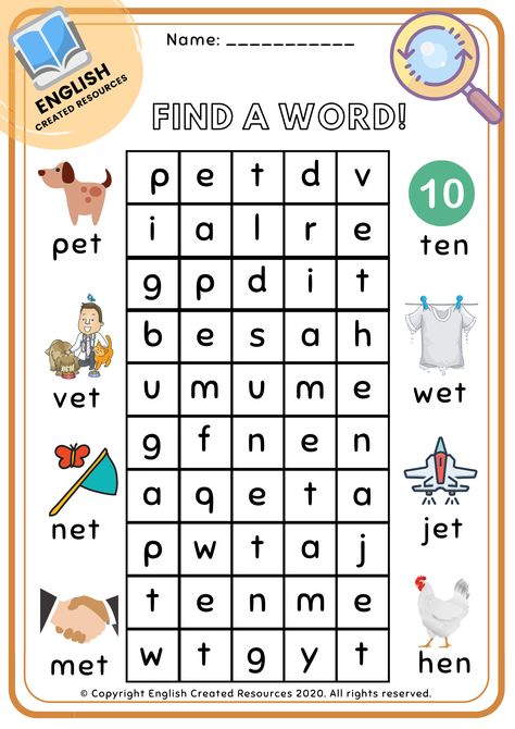 English Created Resources, Find A Word, Word Puzzles For Kids, Alphabet Writing Worksheets, Phonics Cvc, Cvc Worksheets, Cvc Words Worksheets, Printable Alphabet Worksheets, Cvc Words Kindergarten