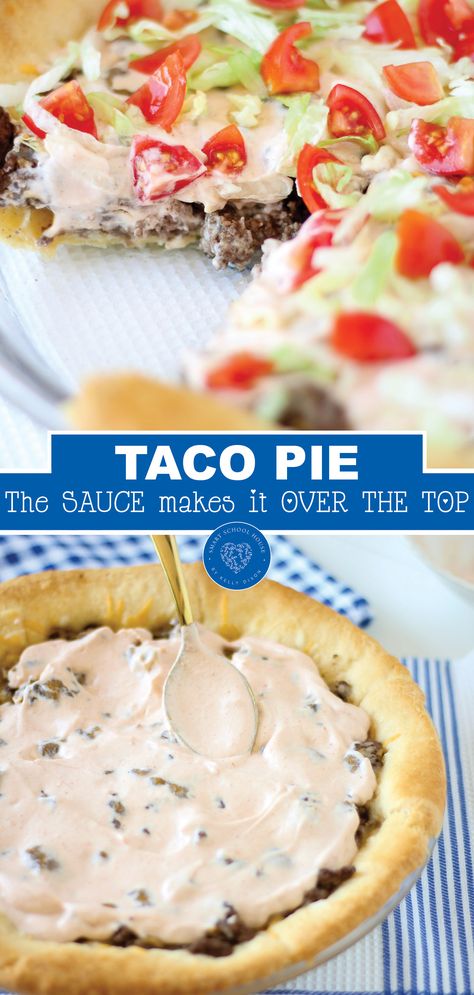 Taco Pie With Frozen Pie Crust, Taco Meat Pie, Dinner With Ground Beef And Crescent Rolls, Food To Make With Pie Crust, Pie Crust Meal Ideas, Pie Crust Filling Ideas Savory, What To Make With Tortillas Easy, Pillsbury Taco Pie, Recipes With Tortillas Easy