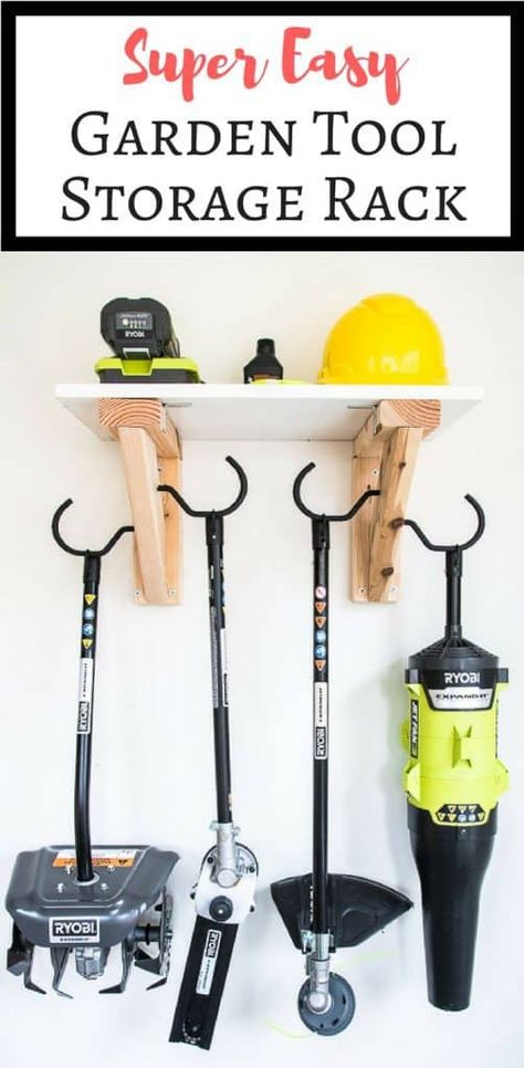 Landscape Maintenance Tools for Easy Fall Clean Up Shed Organisation, Garage Organization Cheap, Garage Organization Systems, Garage Boden, Garden Tool Rack, Garage Organisation, Storage Shed Organization, Best Garden Tools, Cheap Organization