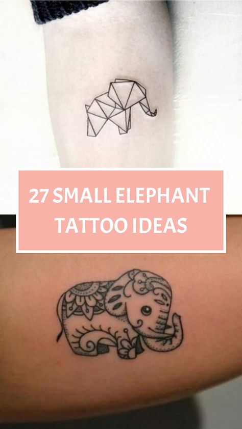 27 Small Elephant Tattoo Ideas Indian Elephant Tattoos For Women, Small Thai Elephant Tattoo, Mini Elephant Tattoo Simple, Elephant Friendship Tattoo, Cartoon Elephant Tattoo, Elephant Line Tattoo, Elephant Forearm Tattoo, Minimalist Elephant Tattoo, Simple Animal Tattoos