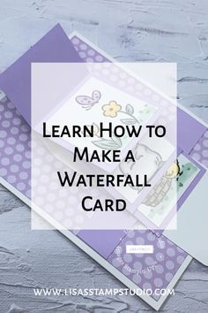 Big Waterfall, Craft Aesthetic, Waterfall Card, Fancy Fold Card Tutorials, Card Making Templates, Card Making Tips, Step Cards, Card Crafts, Interactive Cards