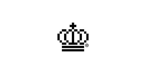 Crown Pixel Art, 3 Letter Logo, Pictogram Design, Retro Logos, Branding Graphic Design, Logo Sign, Logo Illustration, Logo Fonts, Name Logo