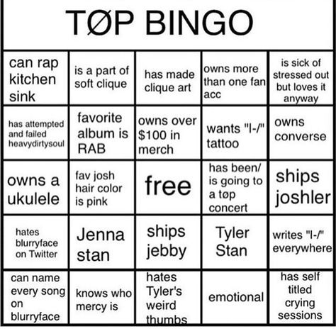 Bottom Bingo Template, Bottom Bingo, Top Bingo, Ig Games, Fun Templates, Character Sheet Template, Mha Memes, Bingo Template, Blank Templates